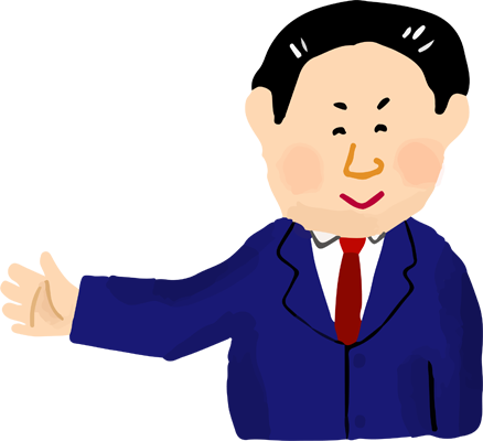 笑う営業マン
